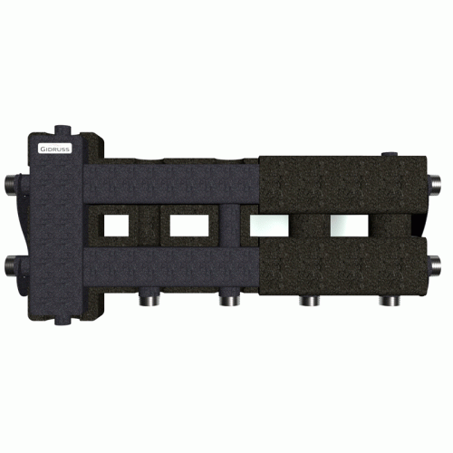 Коллектор Gidruss BM-60-3D EPP до 60 кВт 1" 3 контура EPP термоизоляция