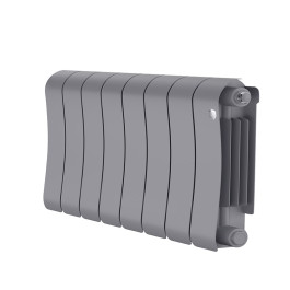 Биметаллический радиатор Royal Thermo Infinity 300 Silver Satin (8 секций)