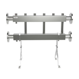 Коллектор нержавеющий модульный Gidruss MKSS-400-3х32 до 400 кВт ДУ65 3 контура