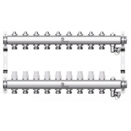 Коллектор с регулирующими вентилями Wester W903 1"x3/4" 9 контуров