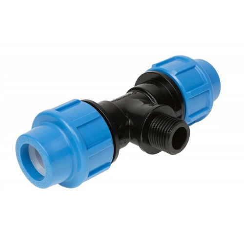 Тройник с наружней резьбой Джилекс 20х1/2" для труб ПНД