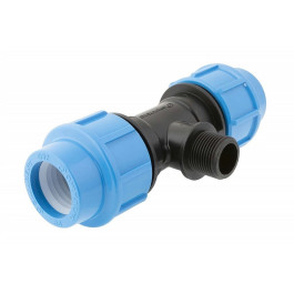 Тройник с наружней резьбой Джилекс 32х3/4" для труб ПНД