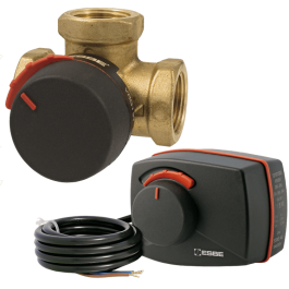 Комплект ESBE трехходовой клапан VRG131 1" привод ARA 661 13022400