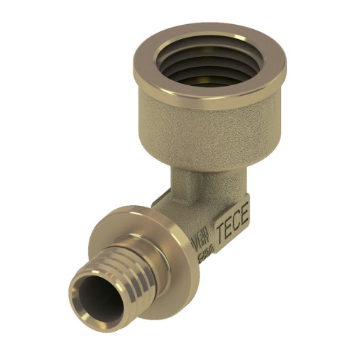 Угол соединительный с ВР резьбой TECEflex 16х1/2" мм латунь