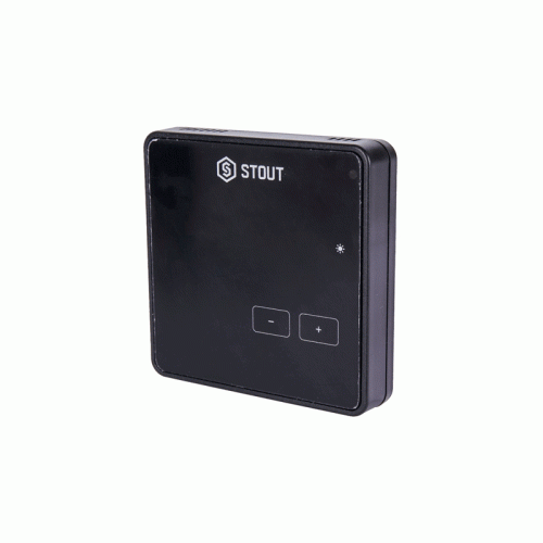 Проводной комнатный регулятор Stout R-10Z чёрный