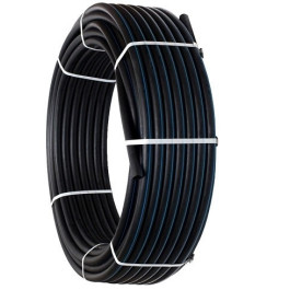 ПНД труба 25x2,0 черная с синей полосой 200м ACR