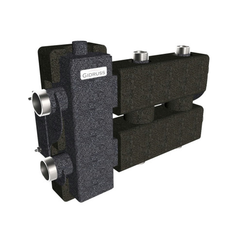 Коллектор Gidruss BM-80-3DU EPP до 80 кВт 1 1/4"-1" 2 контура EPP термоизоляция