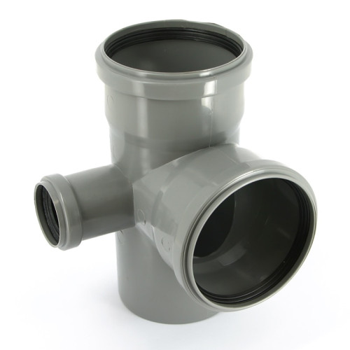 Крестовина Ostendorf канализационная 110 х 110 х 50 х 87' HT левая 2х плоскостная (арт.115950)