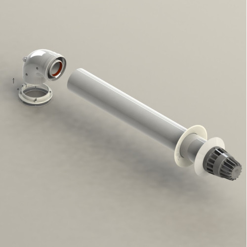 Комплект дымохода Groppalli коаксильный 60/100 мм для конвекционных котлов