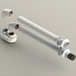 Комплект дымоходный раздельный Groppalli 80/80 (адаптер+забор+вывод) для котлов серии City Class