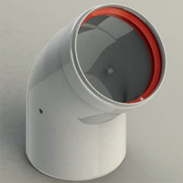 Колено Groppalli 80 (45°) В/Н для конвекционных котлов