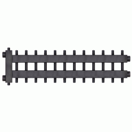 Коллектор с гидроразделителем Warme WKD.R.85.К.6+6+1 (черная сталь) Дублер компакт на 13 контуров до 85 кВт