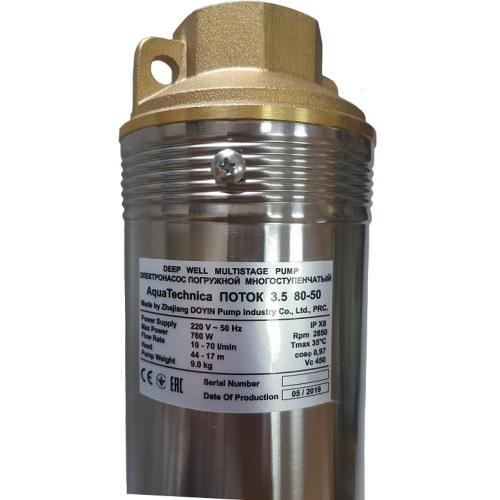 Скважинный насос Aquatechnica ПОТОК 3,5 80-85