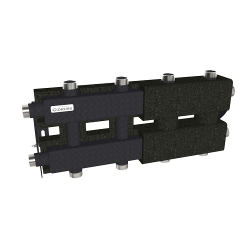 Коллектор модульный Gidruss MK-60-5DU.EPP до 60 кВт 1" 5 контуров EPP термоизоляция