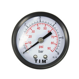Манометр аксиальный 50мм TIM (10 бар) 1/4"
