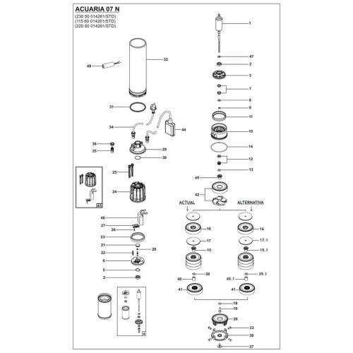 Колодезный насос Espa ACUARIA07S 5M