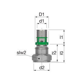 Пресс муфта с НГ гайкой COMAP 16х3/4" мм под евроконус