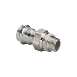 Разъёмное соединение наружная резьба Viega Sanpress Inox 22х1/2" из нержавейки (арт. 438296) серия 2365