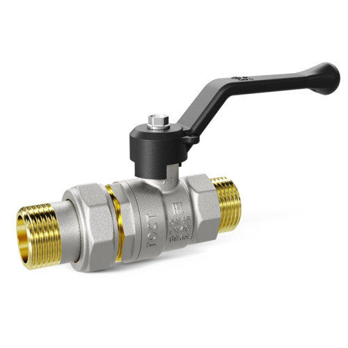 Кран шаровой LD с американкой резьба НР/НР 1/2" ручка-рычаг