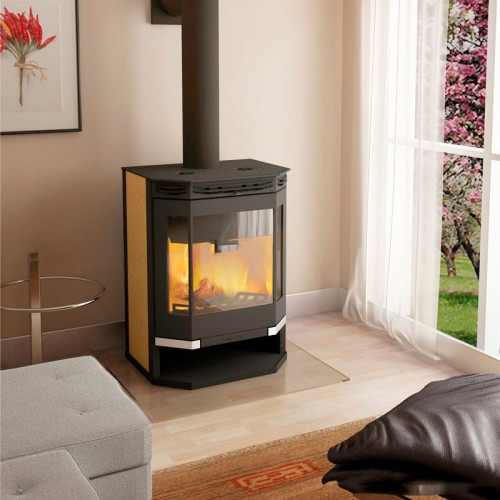 Печь-камин Мета Ангара 12 с плитой