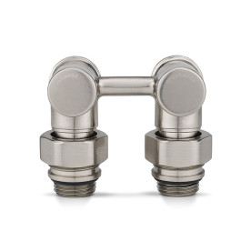 Узел нижнего подключения угловой Varmega 1/2"х3/4"EK, цвет матовый никель