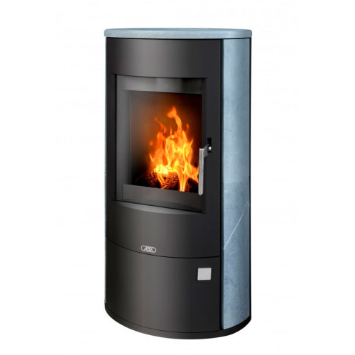 Печь-камин ABX Aspen 7 черная сталь тальк
