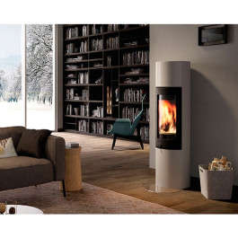 Печь-камин Nordpeis Atlanta высокая топка S-26R 5 кВт