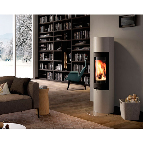 Печь-камин Nordpeis Atlanta высокая топка S-26R 5 кВт