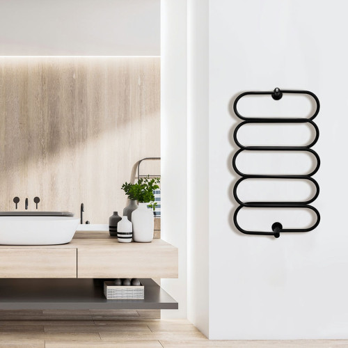 Полотенцесушитель электрический Energy Aura 1000х600 мм черный матовый