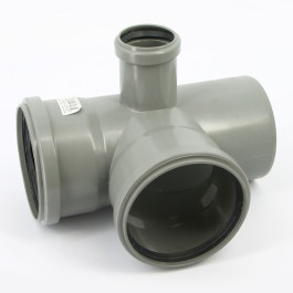 Крестовина Ostendorf канализационная 110 х 110 х 50 х 87' HT правая 2х плоскостная (арт.115960)