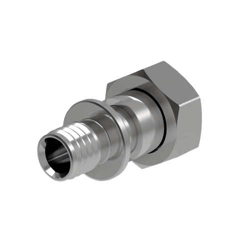 Соединение прямое Royal Thermo с ВР резьбой 16х3/4" мм накидная гайка евроконус