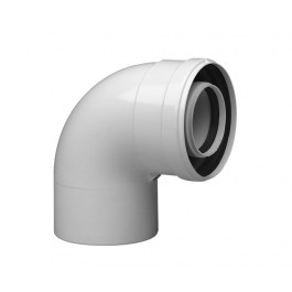 Коаксиальный отвод Baxi полипропиленовый 87 , диам. 110/160 мм, HT арт. KUG71413361-