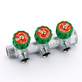 Коллектор FAR 1"X3/4" на 3 выхода евроконус