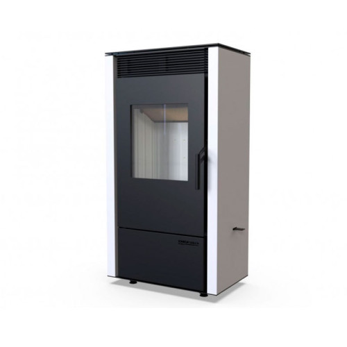 Печь-камин Defro Home Viva 6 кВт белая сталь