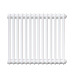 Трубчатый радиатор Rifar Tubog 2057 16 секций цвет белый боковое подключение