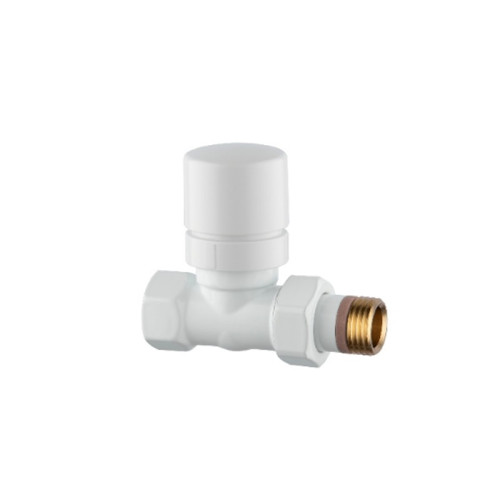 Клапан термостатический Stout Design белый, прямой 1/2"