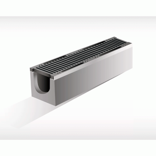 Лоток водоотводной бетонный DN100 H130 Aquastok