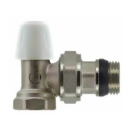 Клапан нижний радиаторный угловой TIM 1/2" с кольцевым уплотнением полусгона