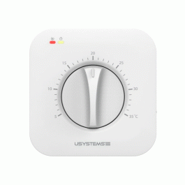 Термостат проводной механический Usystems DS-SB 230В с поворотным регулятором