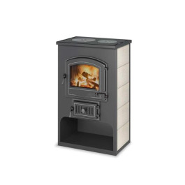 Печь-камин Везувий ПК-03 (224) 12 кВт с плитой бежевый