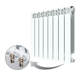 Биметаллический радиатор Radena с нижним подключением VC 500/ 6 секции