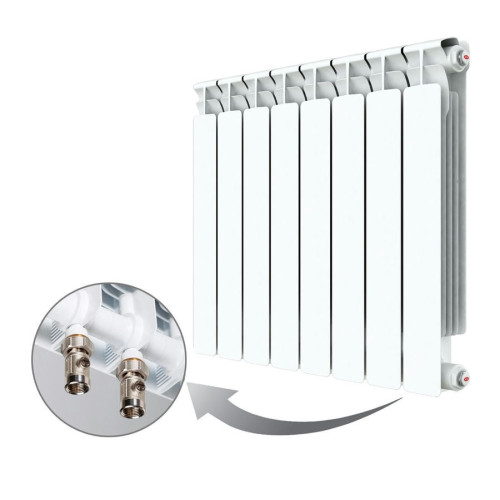 Биметаллический радиатор Radena с нижним подключением VC 500/ 4 секции