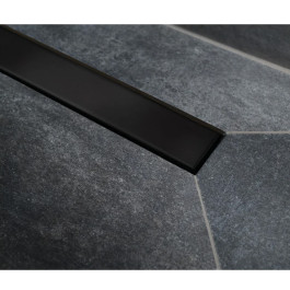 Трап для душа Bettoserb нержавеющий Frameless Matte Black 550 двухсторонняя вставка