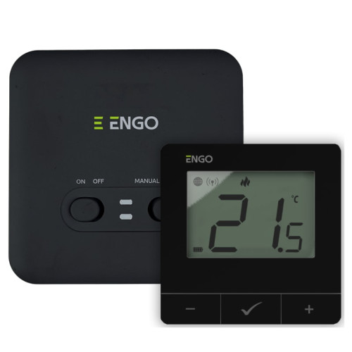 Беспроводной терморегулятор на батарейках ENGO Wi-Fi черный