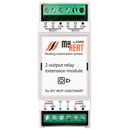 Блок реле на 2 выхода MyHeat RL2