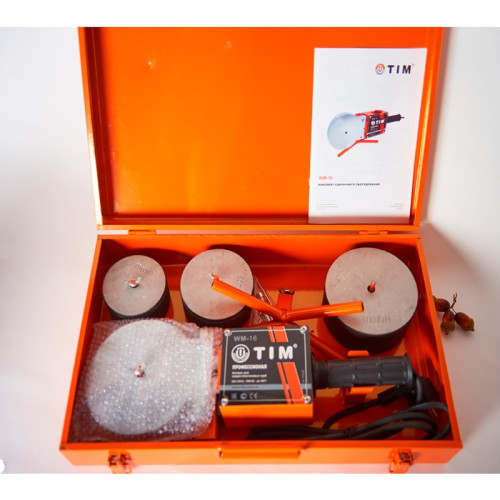 Сварочный аппарат Tim для ППР труб 3 насадки 75-110мм 2000 Ватт