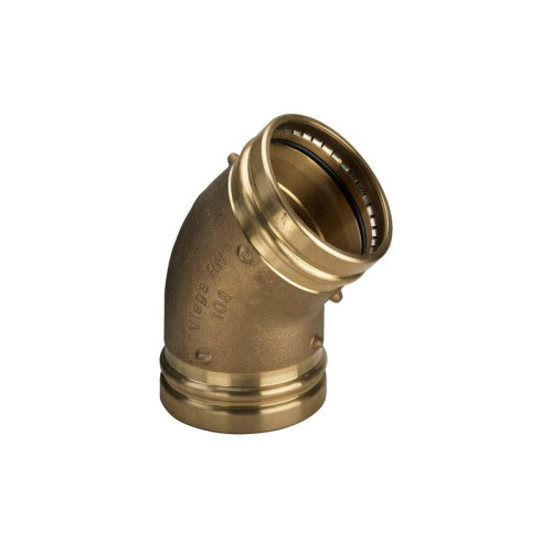 Отвод бронзовый Viega Sanpress XL В-В c SC-Contur 76.1x45° (арт.351342)