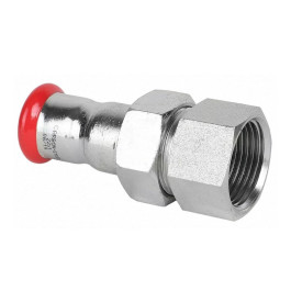 Пресс-соединение разъемное MVI с ВР резьбой 22х1" мм нержавеющая сталь