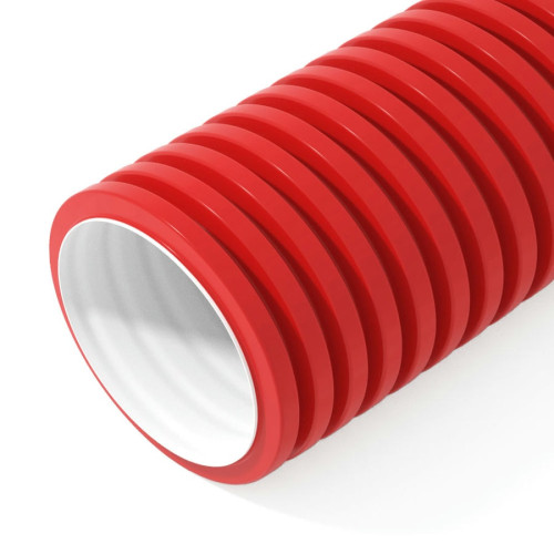 Труба защитная двустенная NASHORN красная 160 мм, бухта 50 м