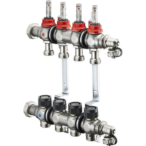 Коллектор OVENTROP MULTIDIS SF 1" 1404354 четыре контура для теплого пола